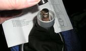 (25) Den rigtige st�rrelse plastadaptor v�lges