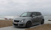Klitm�ller p� strandpromenaden