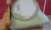 Polyester smurt p� glasfiberen